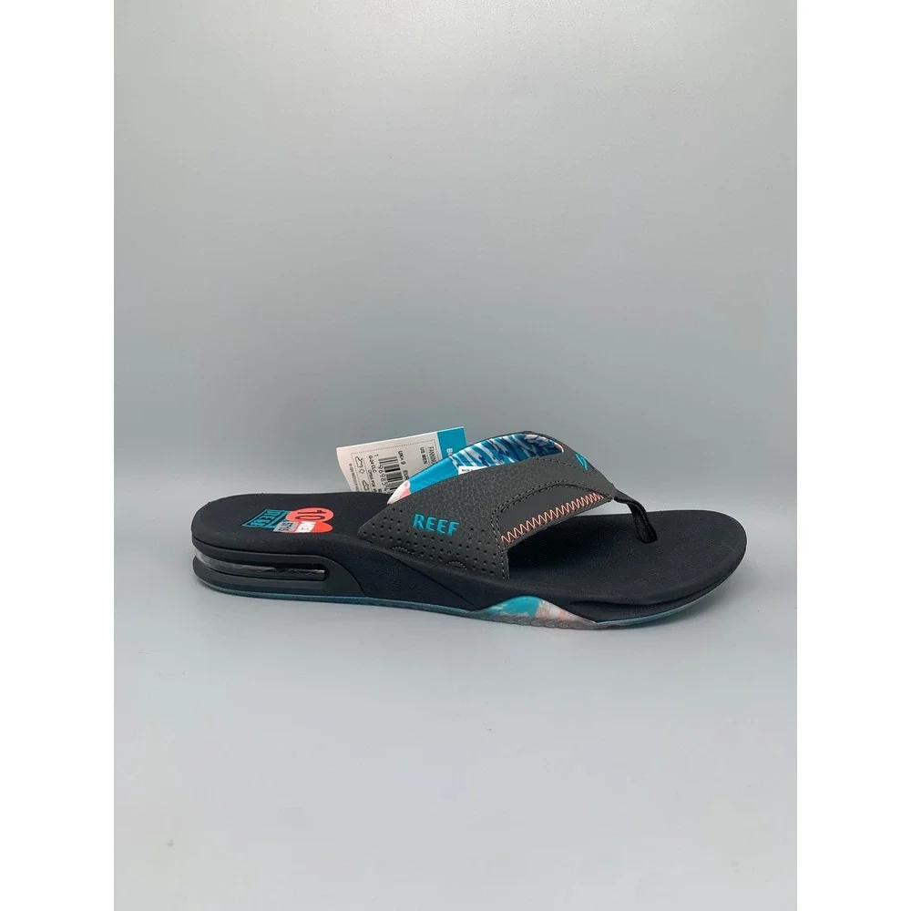 Reef Fanning Tropi-Cool Sandals Grey Blue Pink CJ5588 Men's Sz 10